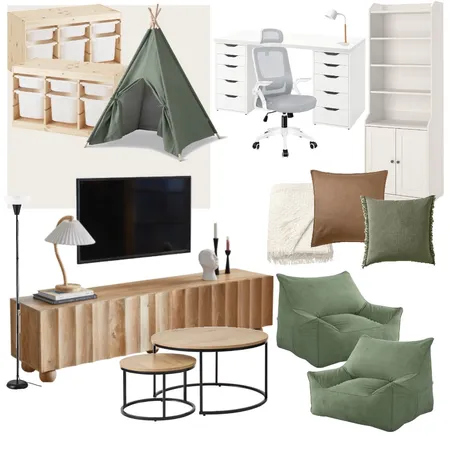 Cadman e-Design Multipurpose Room Concept Interior Design Mood Board by Manea Interior Design & Styling on Style Sourcebook