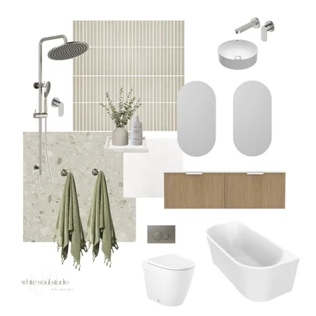 Modern Coastal Bathroom. Interior Design Mood Board by white soul studio on Style Sourcebook