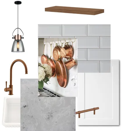 Copper and White Kitchen Interior Design Mood Board by Maven Interior Design on Style Sourcebook
