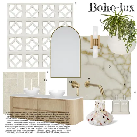 Boho-Lux Interior Design Mood Board by AmandaEden on Style Sourcebook
