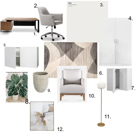 Home Office Interior Design Mood Board by Carminkies on Style Sourcebook