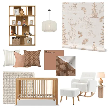 Woodland Nursery Interior Design Mood Board by vine_art_design on Style Sourcebook