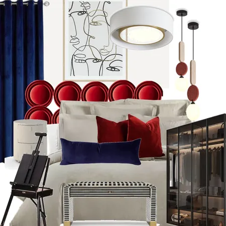 Коллаж для художницы Interior Design Mood Board by YuliaShe on Style Sourcebook