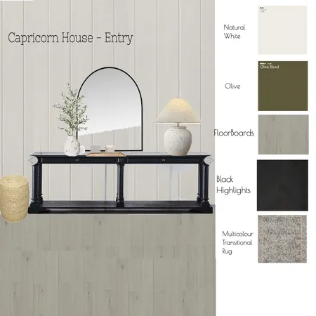 Capricorn House Entry Interior Design Mood Board by Davidson Designs on Style Sourcebook