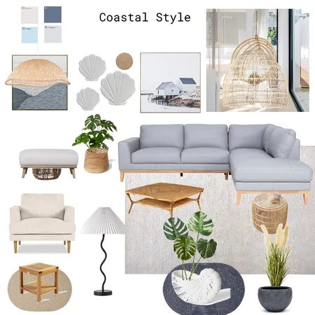 Coastal Style LIVING Interior Design Mood Board by Sara Ahmed 2002