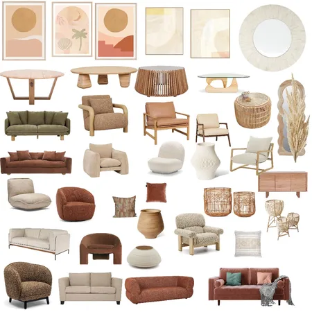 boho Interior Design Mood Board by lorarr on Style Sourcebook