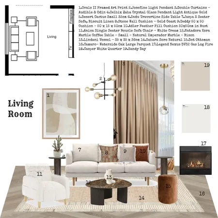 Living Room Interior Design Mood Board by Rekha0220 on Style Sourcebook