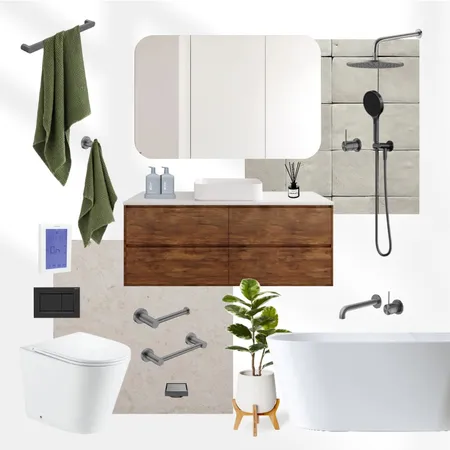The Block Week 1 - Robby and Mat's Winning Bathroom 2 Interior Design Mood Board by The Blue Space on Style Sourcebook
