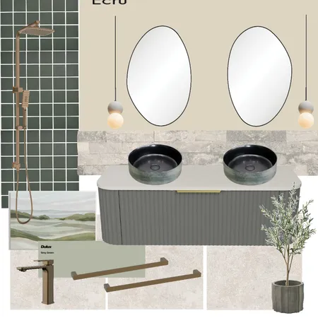 The Block House 2 Bathroom, Week 1 Interior Design Mood Board by Interior Idealist on Style Sourcebook