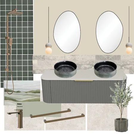 The Block House 2 Bathroom, Week 1 Interior Design Mood Board by Interior Idealist on Style Sourcebook