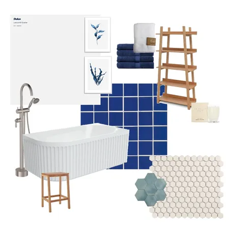 Coastal Blues Bathroom Interior Design Mood Board by Fienza on Style Sourcebook