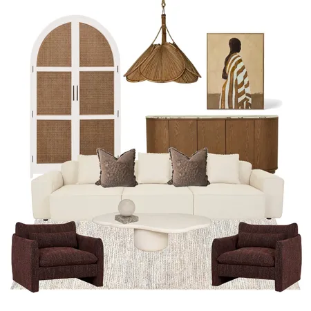 Warm & Rich Living Interior Design Mood Board by AR.CHETYPE DESIGN on Style Sourcebook