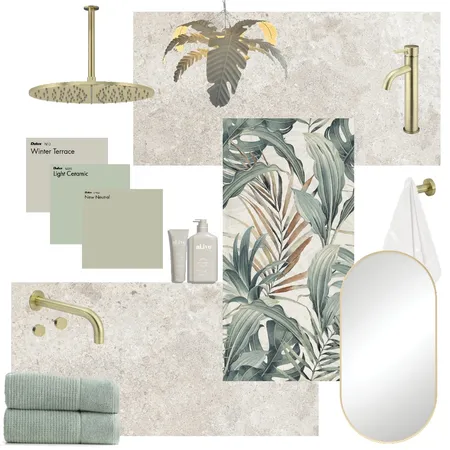 Leafy Green SW Interior Design Mood Board by Beaumont Tiles Strathpine on Style Sourcebook