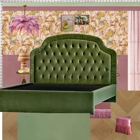 Old Hollywood Bedroom Wall Interior Design Mood Board by dl2407
