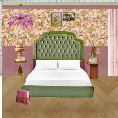 Old Hollywood Bedroom Wall Interior Design Mood Board by dl2407