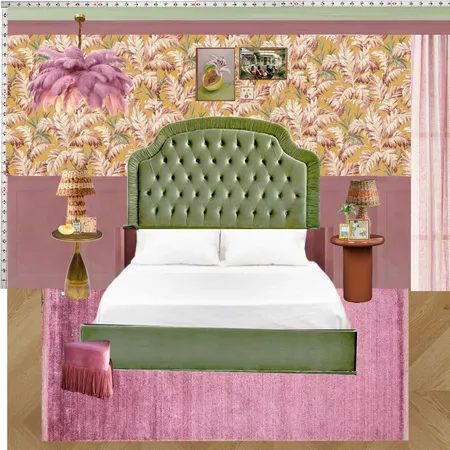 Old Hollywood Bedroom Wall Interior Design Mood Board by dl2407