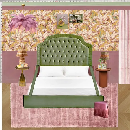Old Hollywood Bedroom Wall Interior Design Mood Board by dl2407