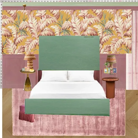 Old Hollywood Bedroom Wall Interior Design Mood Board by dl2407
