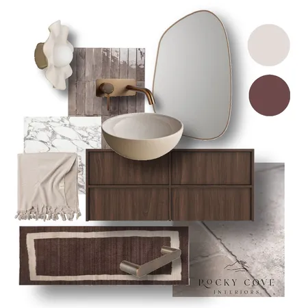 Plum powder room Interior Design Mood Board by Rocky Cove Interiors on Style Sourcebook