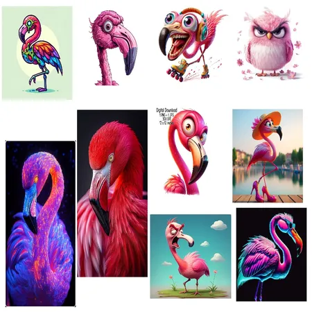 Gladys the Flamingo Interior Design Mood Board by Nkwtmd10 on Style Sourcebook