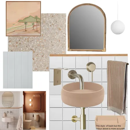 Upstairs Powder Room Interior Design Mood Board by marcelle on Style Sourcebook