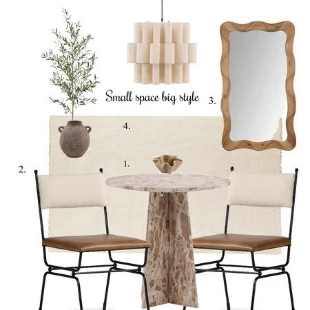 Small space Dining Interior Design Mood Board by L'Atelier HOME on Style Sourcebook