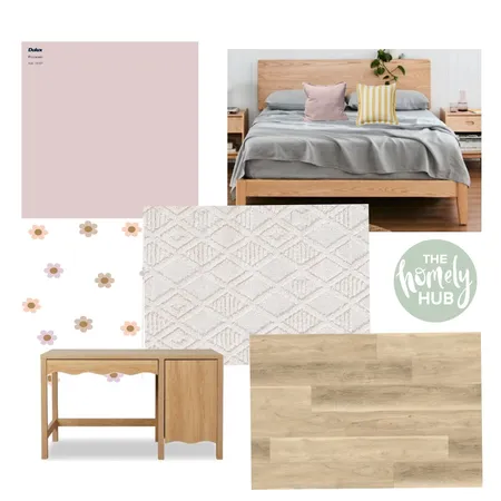 GIrls Bedroom Interior Design Mood Board by Thehomelyhub on Style Sourcebook