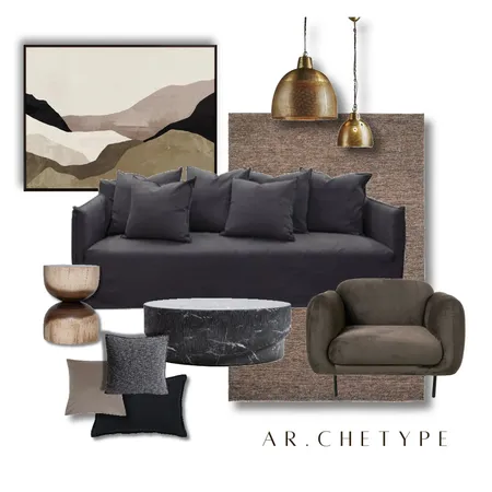Midnight Mood Interior Design Mood Board by AR.CHETYPE DESIGN on Style Sourcebook