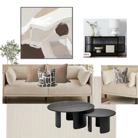 Lounge 1 - Neutrals & black Interior Design Mood Board by amanda@thestylistairliebeach.com.au on Style Sourcebook