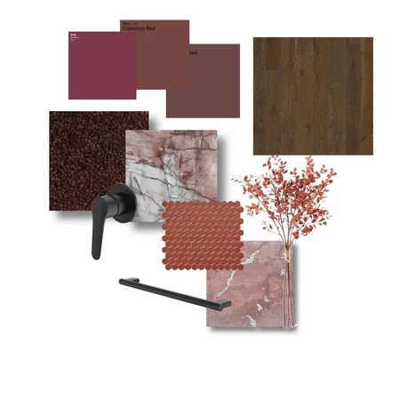 . Rich Burgundy & Plum Accents Flat lay Interior Design Mood Board by litsa@stannardfamilyhomes.com.au on Style Sourcebook