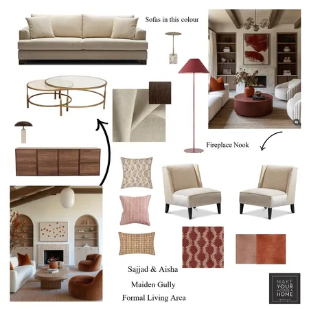 Sajjad & Aisha - Formal Living Area Interior Design Mood Board by MarnieDickson on Style Sourcebook