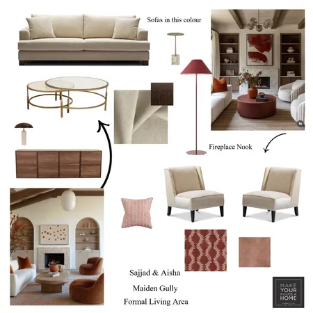 Sajjad & Aisha - Formal Living Area Interior Design Mood Board by MarnieDickson on Style Sourcebook