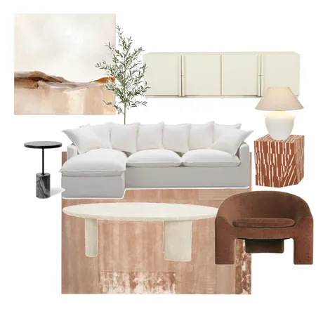 RJ_Lounge Room Opt1 Interior Design Mood Board by MEL MAR DESIGN on Style Sourcebook
