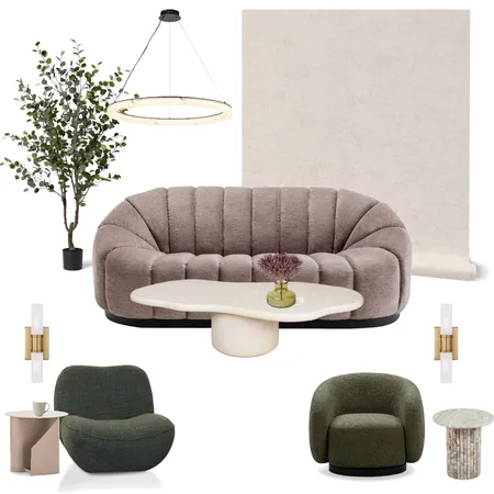 Organic Modern Lavender Textured Living Room Interior Design Mood Board by Real Talk Interiors on Style Sourcebook