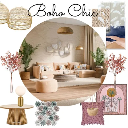 Boho chic Interior Design Mood Board by Serenity Interiors on Style Sourcebook