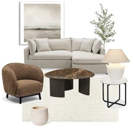 Contemporary Lounge Room Interior Design Mood Board by MEL MAR DESIGN on Style Sourcebook