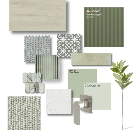 Sage Green & Natural Neutrals- flat lay Interior Design Mood Board by litsa@stannardfamilyhomes.com.au on Style Sourcebook