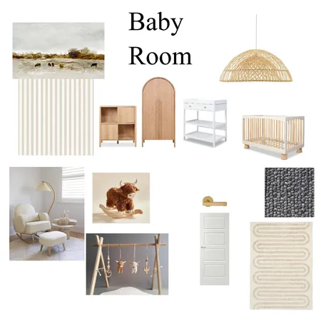 Phebe Baby Room Mood Board Interior Design Mood Board by felt + stone Design on Style Sourcebook
