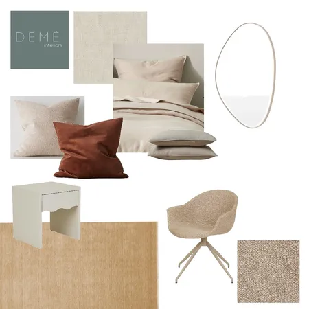 Natalie's Bedroom Interior Design Mood Board by Demé Interiors on Style Sourcebook