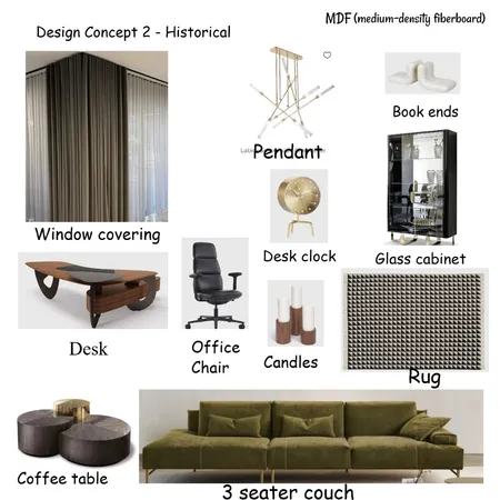 Design Concept 2 - Historical Interior Design Mood Board by Antoniette on Style Sourcebook