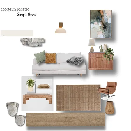 Modern Rustic Living Room Interior Design Mood Board by ChrissyM28 on Style Sourcebook