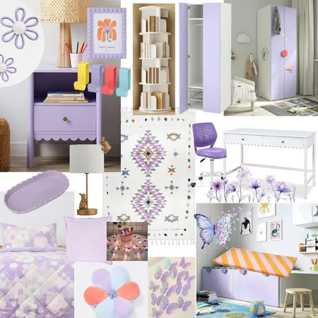 Emilias Bedroom Interior Design Mood Board by Logie Interiors on Style Sourcebook