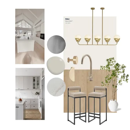 Chloe Kitchen - MB1 -Brushed gold Interior Design Mood Board by Salt. Interiors on Style Sourcebook