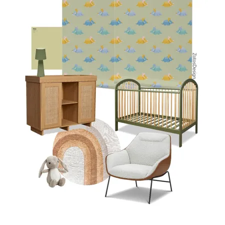 Sweet dinosaur Nursery Interior Design Mood Board by ZotosDesign on Style Sourcebook
