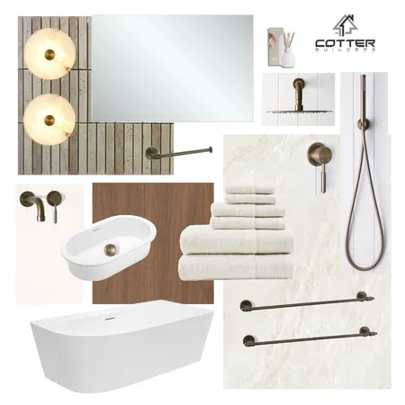 Elysian - Main Bathroom Interior Design Mood Board by Cotter Builders on Style Sourcebook