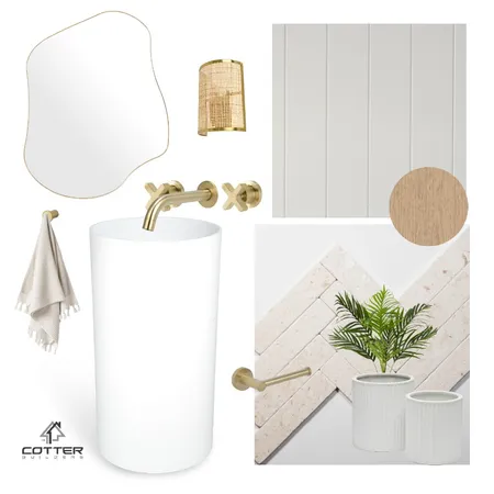 Slade Point Project - Powder Room (Ground Floor) Interior Design Mood Board by Cotter Builders on Style Sourcebook