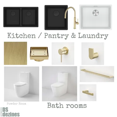 Dromana Kitchen/Pantry, laundry & Bathrooms Interior Design Mood Board by DSdezines Interiors on Style Sourcebook