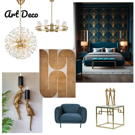 Art Deco Interior Design Mood Board by Becks Interior Designs
