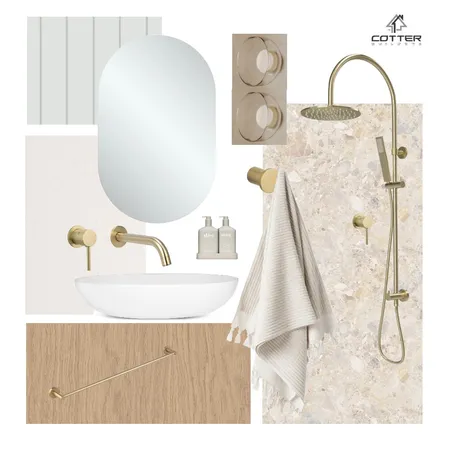 The Beach House - Main Bathroom Interior Design Mood Board by Cotter Builders on Style Sourcebook