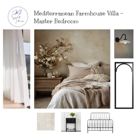 Modern Farmhouse Villa Master Bedroom Interior Design Mood Board by Mz Scarlett Interiors on Style Sourcebook